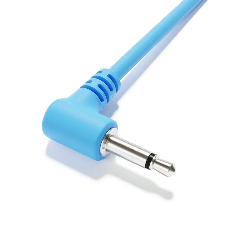 ExcelValley - Right Angle Mono Modular Patch Cables TS 3.5mm 1/8 inch Eurorack Synthesizer [6A-Pack | 10 cm - 3.94"] - Image 4